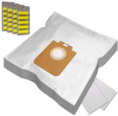 Set 20 Sacs Aspirateur + 20 Parfums + 2 Filtres pour Philips FC 8208 / FC8208, FC 9112, FC 8608E, HR 8392, FC 8391 Impact, FC 9310 SilentStar, FC 8947, New York 8539