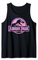 Jurassic Park Retro Neon Pink Logo Canotta