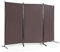 COSTWAY 260 x 183cm Raumteiler, Paravent 3 teilig klappbar, Trennwand Wandschirm aus Metall & Polyester, Sichtschutz Room Divider Innen für Zuhause Büro Terrasse (Kaffee, 3-teiliger)