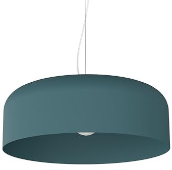 L+ Hängelampe Wohnzimmer Metall Zylinder Form Kronleuchter Moderne Küche Kronleuchter Durchmesser 40cm - 50cm (Mediterran Blue)