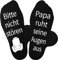 QXRXN Vatertagsgeschenk für Papa Geschenk Geburtstag Vatertag, Lustige Socken mit Spruch Bitte nicht stören Papa ruht seine Augen aus Geschenke für Papa, Geburtstagsgeschenk Weihnachtsgeschenke 43-46