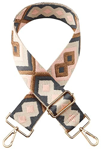 Dresime Taschengurte zum Wechseln 3.8cm Breiter Taschengurt Bunter Schulterriemen für Damen und Herren,für Schultertasche Tragetaschen,Handtaschen und Damen Taschen DIY Zubehör 7