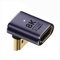 cablecc Adaptateur d'extension HDMI mâle Vers HDMI 2.1 femelle à profil Bas Vertical à 90 degrés UHD coudé Vers le Bas, Compatible HDTV 8K 60 Hz