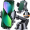 HTU 【Militär-Klasse 4 in 1 Handyhalterung Auto【Tärkst Saugnapf & Clip】 Federungskapazität 36KG 360° Drehbar Universale KFZ Autohalterung für iPhone 16 Pro Max 15 14 13 Samsung Galaxy S24 Usw, Grün