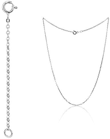 1 Stück Kettenverlängerung Silber,Kettenverlängerung,Kettenverlängerung Silber 925,Armband Verlängerung Silber,Verlängerungskette Silber,925 Sterling Silber Verlängerung Für Halsketten,12cm
