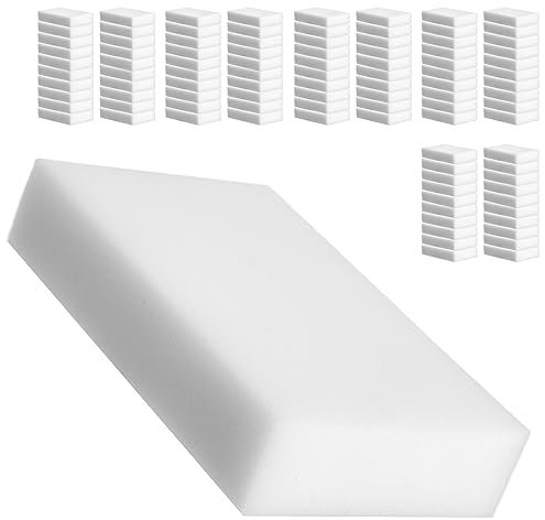 KADAX Wunderschwamm, Schmutzradierer aus Melaminschaum, Allergikerfreundlicher Zauberschwamm für Chemikalien-Freies Putzen, Magic Eraser für Küche (100 Stück Set)