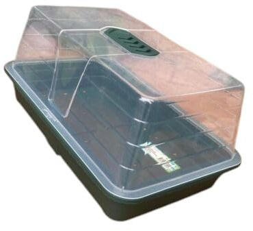 Tamersgifts Vented Seed Propagator Tray with Lid – with Holes in base for Easy Seed Germination