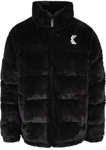Karl Kani Herren KM214-014-1 OG Fake Fur Puffer Jacket black