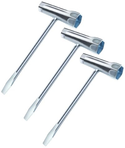 DoubleZhou 3 Pack Chainsaw Scrench Replacement Combination Screwdriver and Wrench, 13 by 19 mm Chainsaw Wrench Scrench T Wrench Spanner Tool