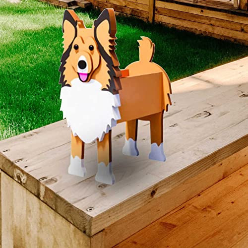 Hunde-Pflanztopf, Cartoon-Blumentopf, niedlicher Tier-Blumenständer, Raumdekoration, Blumenkästen, Pflanzgefäß, Geschenke, Pflanzentöpfe, Outdoor-/Indoor-Garten-Pflanzgefäße für Sukkulenten, gelber H