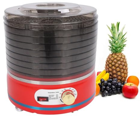Máquina Deshidratadora de Alimentos, 8 Bandejas de Gran Capacidad, Secadora Eléctrica Deshidratada para Frutas, Hierbas, Carne, Verduras, Deshidratadores Compactos