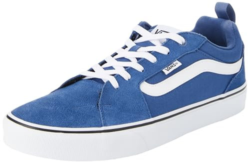 Vans Herren Filmore Sneaker, Suede Canvas Blue White, 41 EU