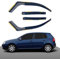 Haibak Windabweiser-Set, kompatibel mit VW Golf MK5 5-Türer 2004–2009 Schrägheck, getönt in Kanalmontage