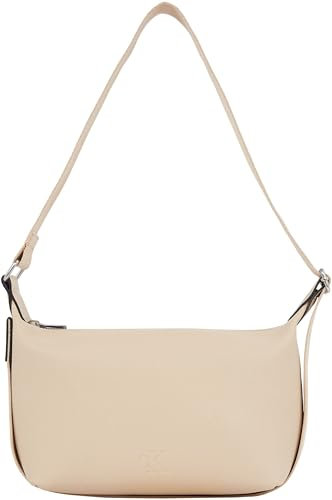 Calvin Klein Damen Schultertasche Over Webbing Shoulder Bag22 Pu Elegant, Beige (Porcelain Sand), Einheitsgröße