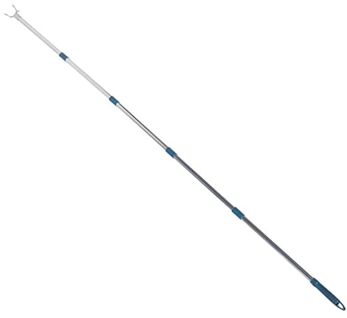 VILLFUL Ganchos Resistentes Barra de Ropa Palo Extensible Barra Extensible recogedor de Ropa Secadora tendedero retráctil Percha Varilla de tendedero Desmontable para el hogar con Gancho