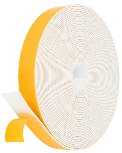 Dichtband Selbstklebend Gummidichtungsband für Türen und Fenster, Bad und Dusche, Anti-Kälte, Wind, Tür Dichtung, Dichtband, Dichtungsband, Fensterdichtband, Fenstera (Weiß, 20mmx1.5mmx10m)