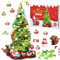 Adventskalender 2024 Weihnachtsbaum Bausteine Set mit Licht, 1206 Stück Weihnachten Countdown Kalender für Kinder Erwachsene Mädchen Jungen 24 Tage Grün Kreative Stuffers Adventskalender Urlaub