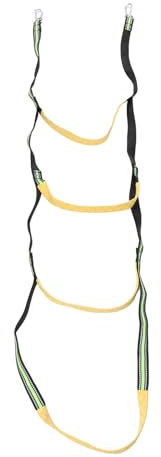 4 Step Boat Rope Ladder, Heavy Duty Climbing Rope Boat Ladder, Folding Fishing Rope Boarding Ladder Swim Ladder, Marine Rope Ladder for Sailboat Kayak Canoeing