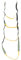4 Step Boat Rope Ladder, Heavy Duty Climbing Rope Boat Ladder, Folding Fishing Rope Boarding Ladder Swim Ladder, Marine Rope Ladder for Sailboat Kayak Canoeing