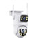 Cameras for Home Security Outdoor Wireless Security IP Camera 4K 8MP HD Dual Lens External PTZ Camera Auto Tracking Street Surveillance Camera with Motion Detection(8MP NO SD Card)