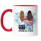 Kiddle-Design Meilleure amie Tasse Rouge Personnalisée Nom Cadeau Anniversaire Amitié Meilleure amie Cadeau à personnaliser