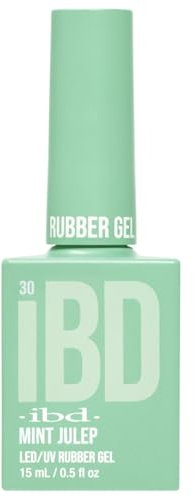 IBD Rubber Gel – Mint Julep – 15ml – MADE IN USA – Premium Nagellack für langlebige Maniküre und glatte Nägel – LED/UV Lack