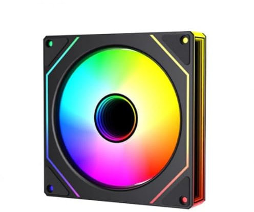 Infinity Mirror ARGB Fan 120 Mm Single Pack With Prism 7 Pro Daisy Chain Design Compatible Solution(A1)