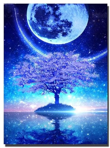 Puzzle per Adulti,87x57 cm,1500 pezzi puzzle per adulti bambini, Regalo Puzzles, Collezione Educativo Creativo puzzles Albero della vita della luna