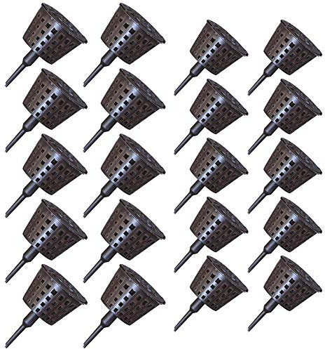 Lot De 20 Paniers À Engrais En Plastique Pour Bonsaï, Paniers À Mailles Pour Engrais, Gobelets De Nutrition De Jardin, Récipients À Engrais À Libération Lente Pour Orchidées Succulentes Bonsaïs