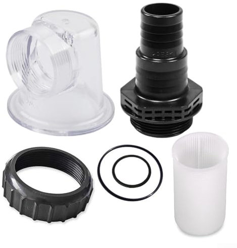 Conjunto de tapa de filtro de piscina, kit de cubierta de prefiltro de bomba de piscina, conjunto de cesta de filtro transparente para bombas de la serie SPS