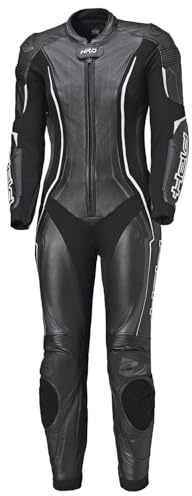 Held Ayana 3 Lederkombi Damen Schwarz-Weiß 38 | Einteilige Sport Motorradkombi Damen, Schutzklasse AAA, CE-zertifiziert, D3O Level 2 Protektoren, Atmungsaktives Netzfutter