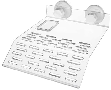 Milisten Transparente Acryl Schildkröten terrasse mit Saugnäpfen Große Schwimmende Plattform Umweltfreundliche Reptilien sonneninsel für Aquarium deko und Terrarien zum Klettern und