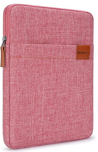 NIDOO 8 Inch Water-Resistant Laptop Sleeve Case Protective Bag Portable Carring for 7.9 iPad mini 4 5/8 iPad mini 6/8 Tab M8 3th Gen / 8.7 Galaxy Tab A7 Lite / 8 MatePad T 8 Kids Edition, Red