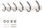 Dripex Coat Hook Rack Wall Mounted 304 Stainless Steel Hanger Heavy Duty Clothes Hat Holder (6 Hooks)