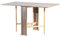 Liberoshopping Tavolo da pranzo richiudibile in legno 136x74 cm salvaspazio SUSANNA (Larice Grigio)