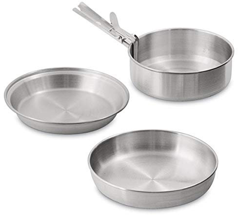 Norskskin Kochset Camping Topfset für Gas Spiritus Festbrennstoff Kocher Single Set