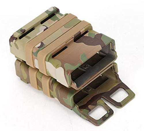 Gexgune Taktische schnelle Magazin Beutel 5,56mm M4 Magazin Halter Set von Doppel Mag Gürtel Clip militärische Jagd Zubehör (4 Farben optional)