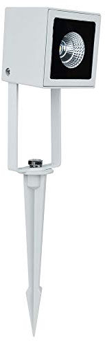famlights Gartenbeleuchtung Aussenstrahler LED für tolle Baumbeleuchtung - perfekter Strahler mit Erdspieß für den Garten - 220V 6W / 1,3M Kabellänge, dreh- und schwenkbar, weiß-matt