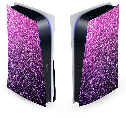 Head Case Designs Officially Licensed PLdesign Purple Pink Art Mix Vinyl Faceplate Sticker Gaming Skin Decal Cover Compatible With Sony PlayStation 5 PS5 Disc Edition Console