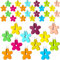 36 Pieces Spring Summer Ornaments Petal Wooden Ornaments for Tree Wooden Flower Pendant Hanging Ornament for Summer Spring Decoration DIY Craft Christmas Weeding Party Home Supplies