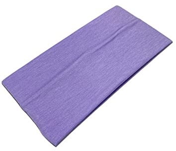 WESTEND CHOICE Extra Wide Headbands 11cm Plain Stretchy Kylie Head Band 2 Pack Unisex Bandeau Headbands for Women & Men Soft Hairbands Yoga Bandana Headband (Light purple)