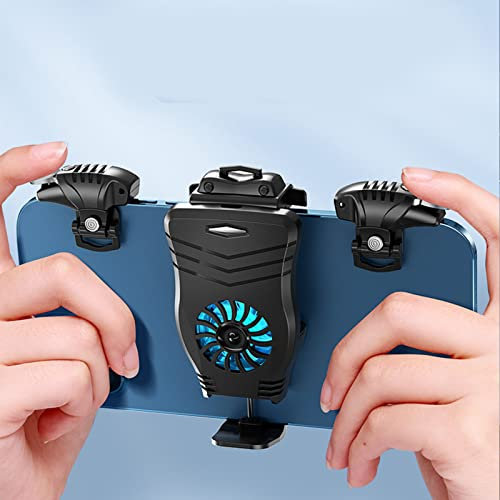 Finger-Mobile Game-Controller, All-in-One Gamepad Controller für PUBG/Fortnite/Rules Of Survival Gaming Grip mit leisem Lüfter für Handy-Spiele