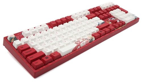 Varmilo VEA108 Koi Gaming Tastatur, MX-Silent-Red, weiße LED - US Layout