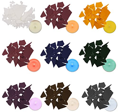 HASAIKA® Colorante para Velas de Soja, Colorante de Cera para Velas, Tintes para Hacer Velas, Colorante para Velas Pigmento de Cera en Escamas para Hacer Velas Bricolaje