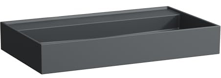 LAUFEN Kartell Aufsatzwaschtisch, ohne Hahnloch, ohne Überlauf, 800x460mm, H8163367581421, Farbe: Graphit matt