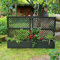 NYVI Pflanzkasten NYVIGreen 100x43x140 cm 110 Liter mit Zentralspalier 2er Set - Pflanzkübel aus wetterfestem & recyceltem Kunststoff - Pflegeleicht, Montage ohne Werkzeug, Farbe:Anthrazit