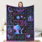 LDFHOIN Personalisierte Geburtstagsdecke Kuscheldecke An unsere Tochter von Eltern, Deutsche Nachricht Mutter Tochter Briefdecke Super Weiche Geschenke für Mädchen Decke 150x200cm