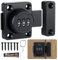 Cabinet Password Bolt Lock Rotate Door Latch, 3-Digit Combination Cabinet Safety Lock with Screws, Combination Locking Bolt for One-Way Door, Drawer & Office File Cabinets