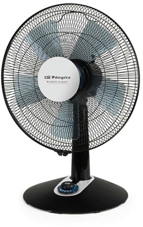 Orbegozo Ventilador de sobremesa TF 0149, potencia 60W, 5 aspas, 2 velocidades + Turbo + Silent.