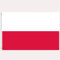 Grande bandiera della Polonia, 1,5 x 0,9 m, decorazione della Polonia, bandiera nazionale della Polonia con occhielli per decorazioni Oly 2024, per interni ed esterni, calcio, eventi sportivi,